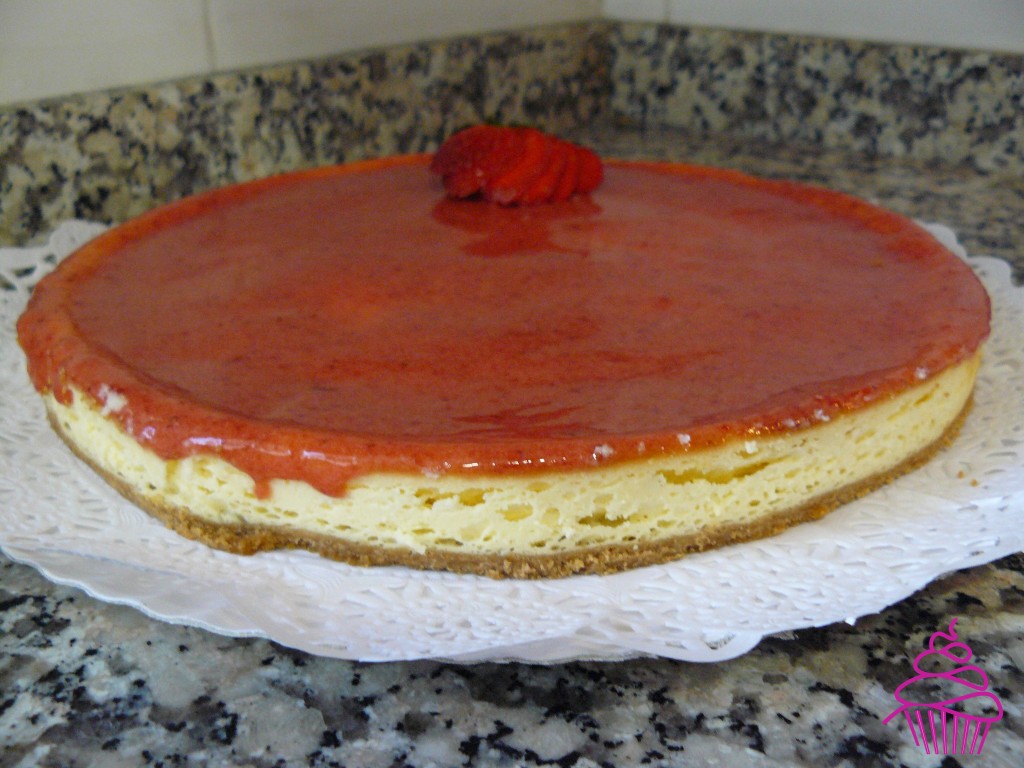 Tarta de queso y fresa