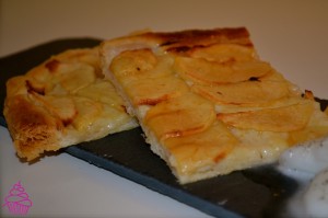 Tarta de manzana crujiente