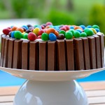 Tarta choco-cubo m&ms