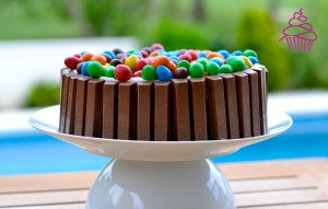 Tarta choco-cubo m&ms